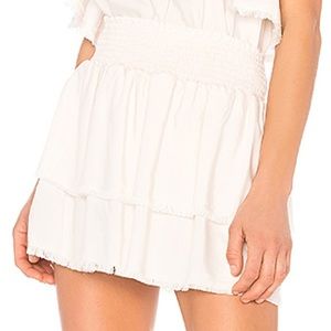 Bella Dahl smocked tiered skirt